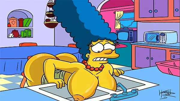 高清The Simpsons Hentai - Marge Sexy (GIF电源视频