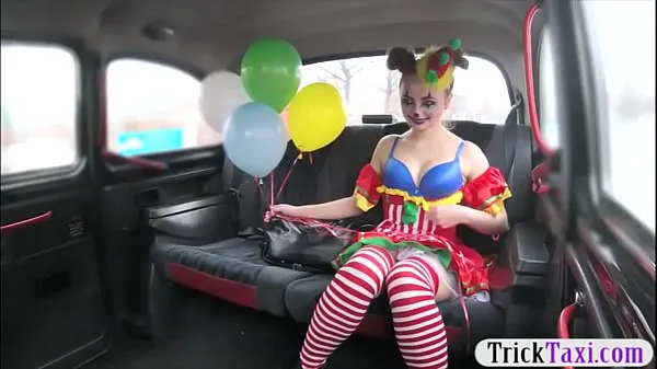 HD Gal in clown costume fucked by the driver for free fare power Videos
