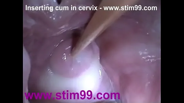 Videa s výkonem Insertion Semen Cum in Cervix Wide Stretching Pussy Speculum HD