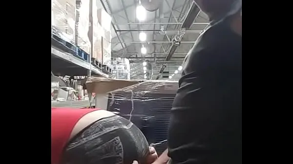 HD Quickie with a co-worker in the warehouse power Videos