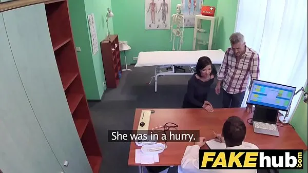 HD Fake Hospital Czech doctor cums over horny cheating wifes tight pussy power videoer