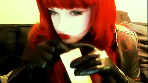 HD goth redhead smoking power videos