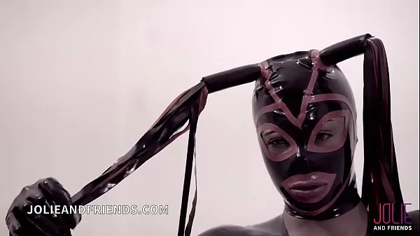 HD Trans mistress in latex exclusive scene with dominated slave fucked hard močni videoposnetki