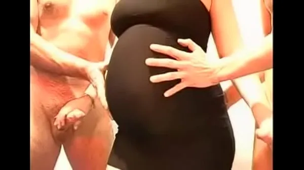 HD-Pregnant in black dress gangbang powervideo's