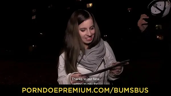 HD BUMS BUS - Cute busty German newbie Vanda Angel picked up and fucked hard in sex van พลังวิดีโอ