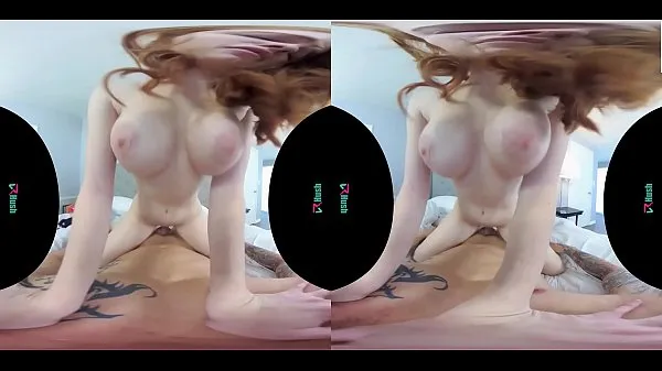 HD VRHUSH Redhead Scarlett Snow rides a big dick in VR power Videos