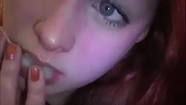 HD Married redhead playing with cum in her mouth पावर वीडियो