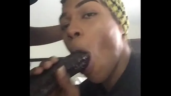 HD-I can swallow ANY SIZE ..challenge me!” - LibraLuve Swallowing 12" of Big Black Dick powervideo's