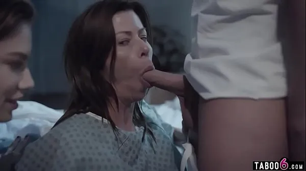 HD Huge boobs troubled MILF in a 3some with hospital staff power Videos