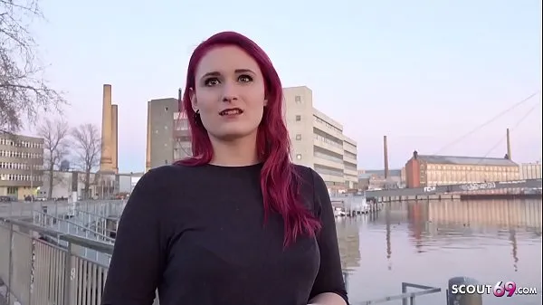 HD GERMAN SCOUT - Redhead Teen Melina talk to Fuck at Street Casting power videoer