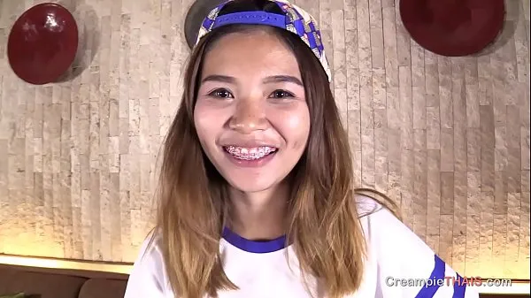 HD Thai teen smile with braces gets creampied power videoer