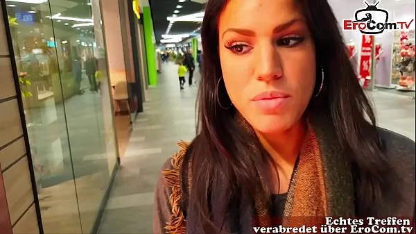 مقاطع فيديو عالية الدقة German amateur latina teen public pick up in shoppingcenter and POV fuck with huge cum loads