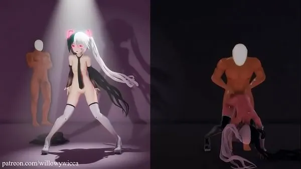 HD Front and back lovers-Hatsune Miku močni videoposnetki