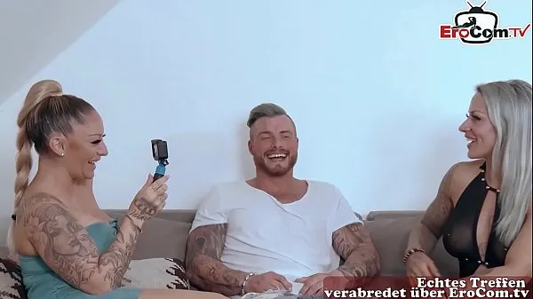 مقاطع فيديو عالية الدقة German port milf at anal threesome ffm with tattoo