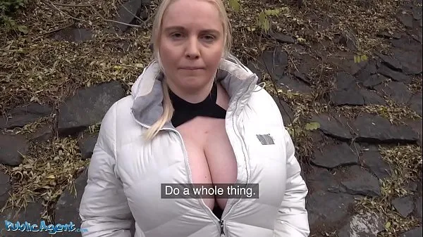 HD-Public Agent Huge boobs blonde Jordan Pryce gives blowjob for cash powervideo's