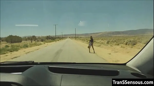 مقاطع فيديو عالية الدقة Transsexual hitchhiker fucked in the ass