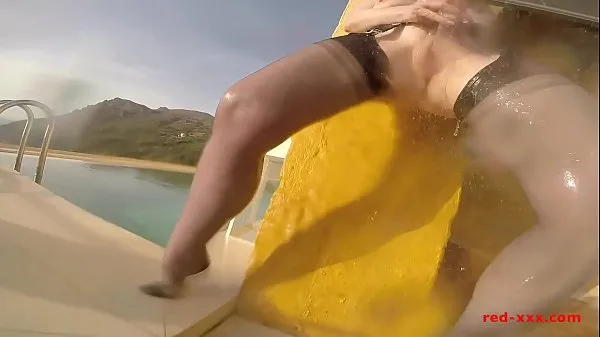 HD Horny redhead milf with big tits masturbating outdoors power Videos