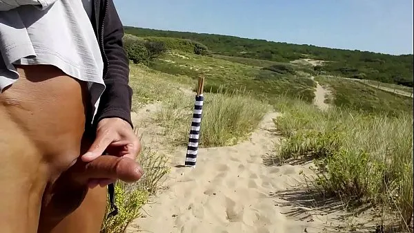 Video HD Mi masturbo tra le dune, spiaggia naturistapotenziali