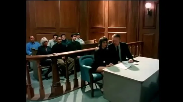 HD Blonde public prosecutor and young brunette accused are doing each other in full view of judge in his room ισχυρά βίντεο