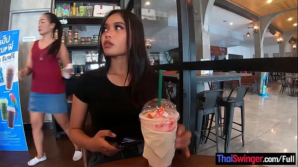 HD Starbucks coffee date with gorgeous big ass Asian teen girlfriend moc Filmy
