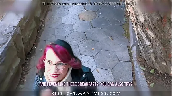 HD KISSCAT Love Breakfast with Sausage - Public Agent Pickup Russian Student for Outdoor Sex güçlü Videolar
