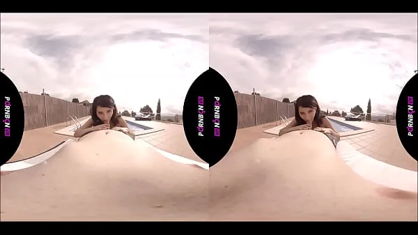 HD PORNBCN VR 4K | Young amateur fucking in the outdoor public pool Mia Navarro virtual reality 180 3D POV kuasa Video