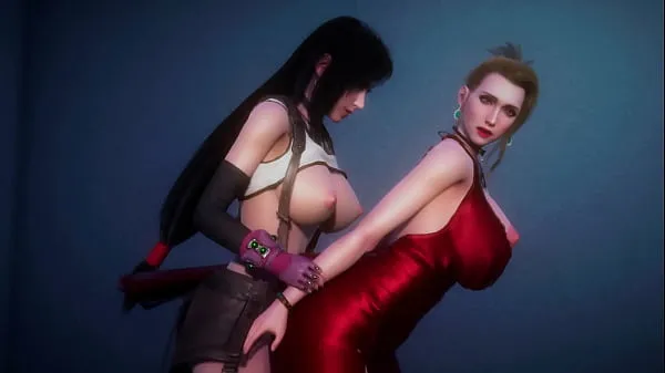Vidéos HD Scarlet et Tifa sexe passionné - Final Fantasy 7 Futa puissantes