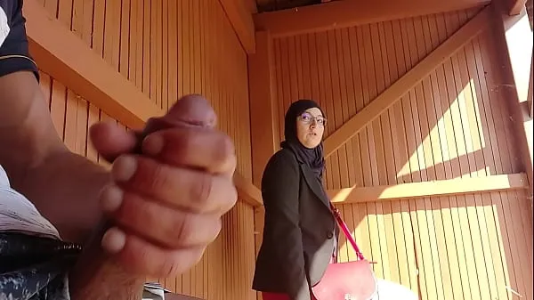 ایچ ڈی young boy shocks this muslim girl who was waiting for her bus with his big cock, OMG !!! someone surprised them; he might have problems and run away پاور ویڈیوز