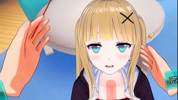 HD Eroge Koikatsu! VR version] Cute and gentle blonde big breasts gal JK Eleanor (Orichara) is rubbed with her boobs 3DCG anime video moc Filmy