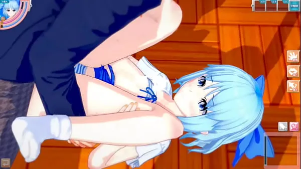 HD Eroge Koikatsu! ] Touhou Cirno rubs her boobs H! 3DCG Big Breasts Anime Video (Touhou Project) [Hentai Game Toho Cirno ισχυρά βίντεο