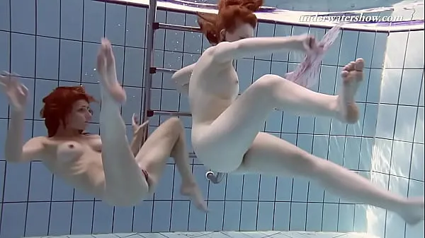 HD Russian swimmers in a public swimming pool power Videos