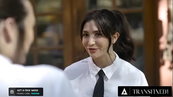 HD TRANSFIXED - Busty Trans Chick Tries NOT TO GET CAUGHT Fucking Her Hot Cis Coworker On The Job 강력한 동영상
