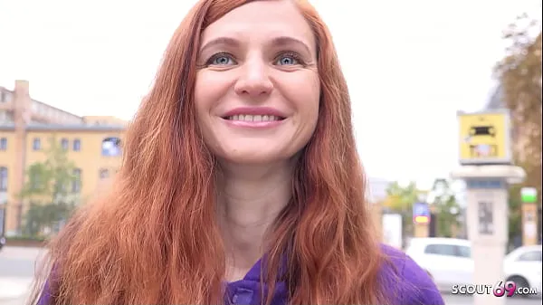 HD GERMAN SCOUT - Small Boobs Redhead College Girl Lina Joy talk to Rough Amateur Sex güçlü Videolar