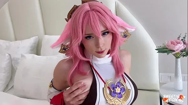 HD Yae Miko from the Genshin Impact Deepthroat, Facesitting and Rough Fucks with Me power Videos