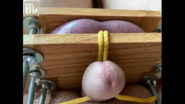 HD Vise on testicles and tied cock พลังวิดีโอ