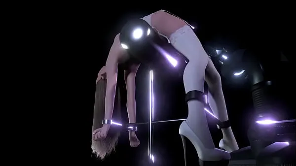 Video HD Blonde Girl on a BDSM Sex machine | 3D Porn kekuatan