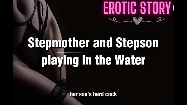 مقاطع فيديو عالية الدقة Stepmother and Stepson playing in the Water