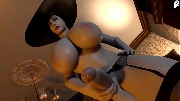 HD 4K) Lady Dimitrescu futa gets her big cock sucked by horny futanari girl and cum inside her|3D Hentai P2 पावर वीडियो