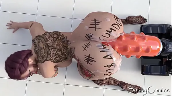 ایچ ڈی Extreme Monster Dildo Anal Fuck Machine Asshole Stretching - 3D Animation پاور ویڈیوز