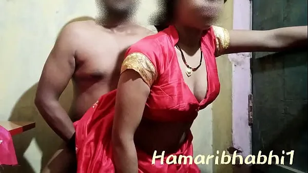 HD Indian Village-Frau in heißem roten Saree geficktPower-Videos