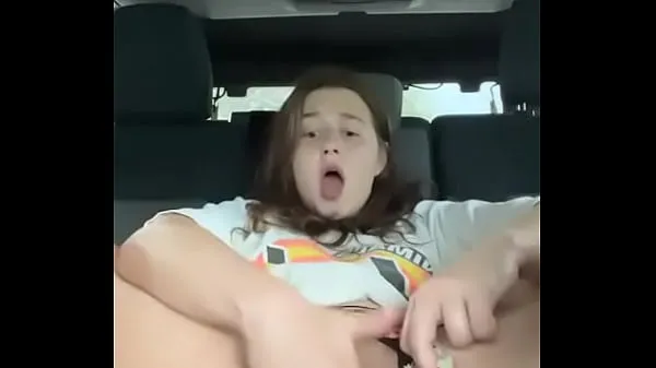 HD Crazy chubby masturbates in the car (AlanaRose8 power Videos