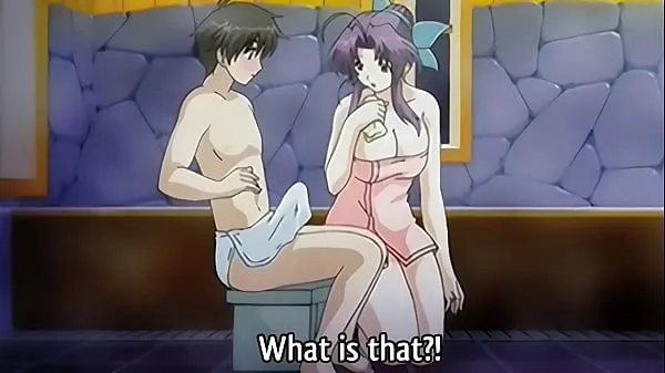 HD Step Mom gives a Bath to her 18yo Step Son - Hentai Uncensored [Subtitled พลังวิดีโอ