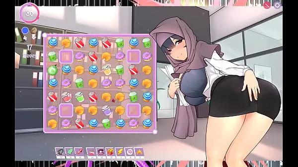 HD Tsundere Milfin [ HENTAI Game PornPlay ] Ep.4 boss in hijab show me her dripping wet pussy power videoer