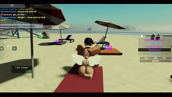 Vídeos poderosos Roblox Condo : Sucking a huge cock in the Beach em HD