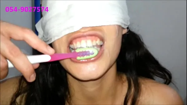 HD Sharon From Tel-Aviv Brushes Her Teeth With Cum power videoer